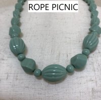 画像1: Rope' Picnic（ロペピクニック）水色 ストーン チョーカーネックレス