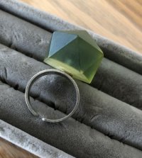 画像2: ハンドメイド ダイヤモンドカット 大粒チャーム フリーサイズ  リング 指輪