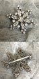 画像11: シルバー925 雪結晶 ネックレス 指輪 ヘアピン ブローチ セット (11)