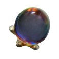 画像5: 虹色と十字架がみえる ヴィンテージガラス玉 リング (5)