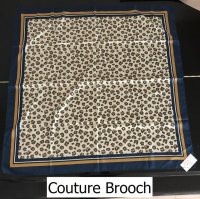 画像1: Couture Brooch（クチュールブローチ）アニマル柄 スカーフ