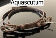 画像2: Aquascutum【アクアスキュータム】細ベルト 型押しレザー (2)