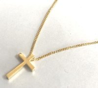 画像1: クロス 十字架 ゴールド シンプル アンクレット ブレスレット