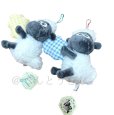 画像1: ひつじのショーン　ぬいぐるみ　ストラップ　2個セット (1)