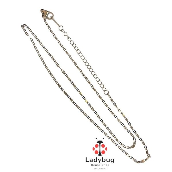 画像1: ゴールド色　チェーンネックレス　ステンレススチール　47cm (1)