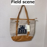 画像1: Field scene デザイントートバッグ