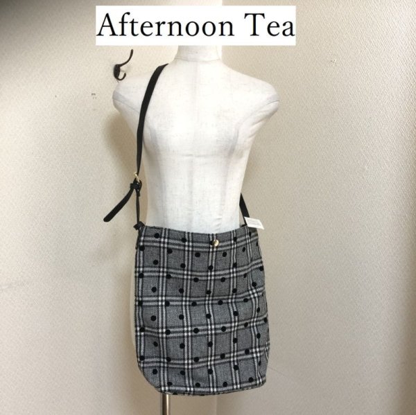画像1: Afternoon Tea｜アフタヌーンティー グレンチェック ショルダーバッグ 冬のバッグ (1)