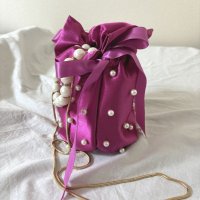 画像3: SHEIN シーインミニフェイクパール & ラインストーン装飾バケットバッグ