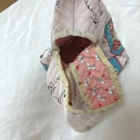 画像2: ハンドメイド　キルティング　巾着風　バッグ　小物入れ