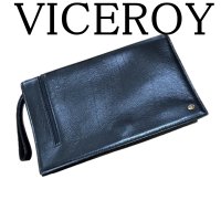 画像1: VICEROY バーセロイ　メンズ　クラッチバッグ　ビジネスバッグ　黒　本革