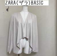 画像1: ZARA（ザラ）BASIC スウェード調 オーバーブラウス