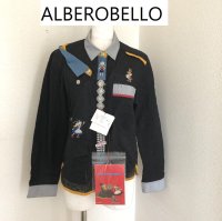 画像1: アルベロベロ OLLEBOREBLA by ALBEROBELLO アリスシリーズ 長袖シャツ 黒