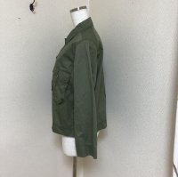 画像2: フレームワーク レディース ツイルシャツ ミリタリー　シャツジャケット カーキ 　無地