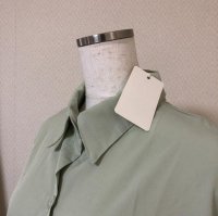 画像3: Goinluck 紫外線対策  UVカット レディース 長袖 シャツ 無地  グリーン