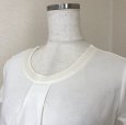 画像2: マッキントッシュロンドン 高級 Tシャツ 半袖 スパンコール付き ホワイト 38号 9号 M 40代 50代 (2)