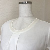 画像2: マッキントッシュロンドン 高級 Tシャツ 半袖 スパンコール付き ホワイト 38号 9号 M 40代 50代