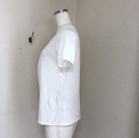 画像3: マッキントッシュロンドン 高級 Tシャツ 半袖 スパンコール付き ホワイト 38号 9号 M 40代 50代
