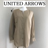 画像1: UNITED ARROWS（ユナイテッドアローズ） ギャザー入り シャツジャケット ベージュ
