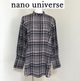 画像1: nano universe ナノユニバース　レディース　プルオーバーブラウス　クラシックチェック　長袖　36号 (1)