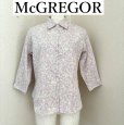 画像1: McGREGOR　マックレガー　レディース　レギュラーカラーシャツ　７分袖　フラワープリント　花柄　ピンク (1)