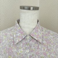 画像2: McGREGOR　マックレガー　レディース　レギュラーカラーシャツ　７分袖　フラワープリント　花柄　ピンク