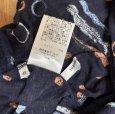 画像8: Lui Chantant ルイシャンタン レディース サッカーブラウス　半袖シャツ　涼しい　和風水玉　 手書き風　紺　藍色 (8)