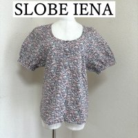 画像1: SLOBE IENA（スローブ イエナ）プルオーバーシャツ　パフスリーブ　半袖シャツ　花柄　フラワープリント　ピンク　M