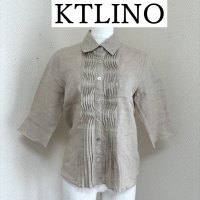 画像1: KTLINO コムサデモード　レディース　レギュラーカラーシャツ　５分袖　ベージュ　９号