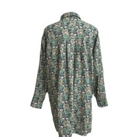 画像3: Leilian（レリアン）レディース　ロングシャツ　ウールブレンド　ボタニカル　花柄　グリーン　9号　秋　冬