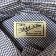 画像4: MICHEL KLEIN　ミッシェルクラン　レディース　チェックシャツ　長袖　レギュラーカラーシャツ　ギンガムチェック　青　M (4)