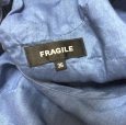画像4: FRAGILE　フラジール　レディース　プルオーバーブラウス　テンセル　長袖　フリル付き　青　36号 (4)