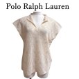画像1: Polo Ralph Lauren　ポロラルフローレン　オールレースブラウス　半袖　アイボリー　M (1)