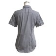 画像2: Brooks Brothers(ブルックス ブラザーズ)　レディース　レギュラーカラーシャツ　半袖　チェックシャツ　黒　白　0 (2)