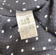 画像7: INDIVI　レディース　スキッパーブラウス　さらさらブラウス　半袖　ネイビー　レトロプリント　38号 (7)