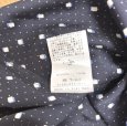 画像8: INDIVI　レディース　スキッパーブラウス　さらさらブラウス　半袖　ネイビー　レトロプリント　38号 (8)