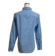 画像4: Aquascutum　アクアスキュータム 　レディース　ボタンダウンシャツシャツ　長袖　11号　L　ブルー　チェック (4)