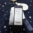 画像12: BLUE FRONCE　ブルーフロンセ　レディース 2way さらさらブラウス　前上がり　長袖　星プリント　ネイビー　紺　L　11号　40号 (12)
