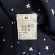画像13: BLUE FRONCE　ブルーフロンセ　レディース 2way さらさらブラウス　前上がり　長袖　星プリント　ネイビー　紺　L　11号　40号 (13)