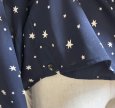画像10: BLUE FRONCE　ブルーフロンセ　レディース 2way さらさらブラウス　前上がり　長袖　星プリント　ネイビー　紺　L　11号　40号 (10)