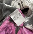 画像10: アルベロベロ　半袖カットソー　異素材切り替え　ゆったり　グレー　ブタ　虹　レース付き (10)