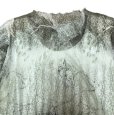 画像4: ハイネック　ストレッチレース　プルオーバーブラウス　グリーン　ホワイト (4)