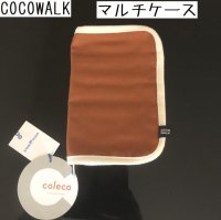 画像1: COCOWALK 健康保険証 診察券 カード入れ マルチポーチ 茶 男女