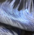 画像3: アコーディオンプリーツ　ロングスカート　ブルー　M　キラキラ　艶々　 (3)