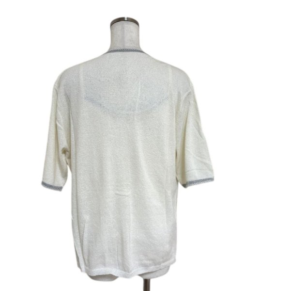 画像3: セシール レディース 大きいサイズ　ニットアンサンブル サマーニット ３L アイボリー　  接触冷感  紫外線対策 冷房対策 (3)