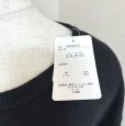 画像2: タグ付き　大きいサイズ　レディース　半袖セーター　ニット　黒　無地　ＬＬ　春ニット (2)