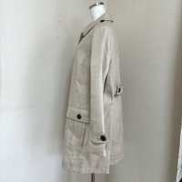 画像3: BURBERRY LONDON レディース リネン スプリングコート ベージュ 44号