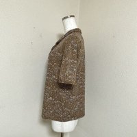 画像3: NEWYORKER ニューヨーカー レディース  プリントプルオーバーブラウス 半袖 ブラウン M