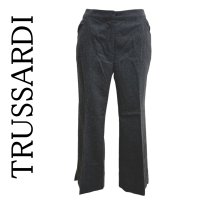 画像1: TRUSSARDI トラサルディ　レディース　ウール　クロップドパンツ　グレー　40号