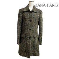 画像1: DANA PARIS　レディース　ツィードコート　ハーフコート　グリーン　40