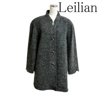 画像1: Leilian（レリアン）　大きいサイズ　ウールコート　グレー　13号